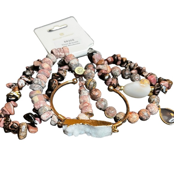 Dylan Women’s Rhodonite Elyse 5 piece bracelet set - Picture 2 of 3